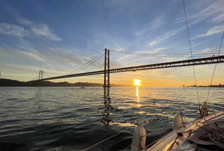 Boat tour in Lisbon Sunset