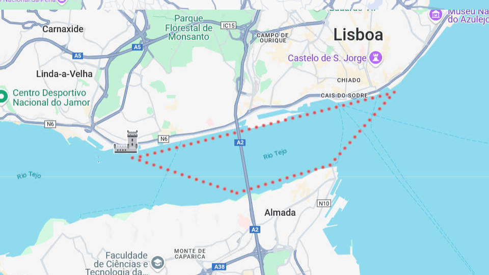 Route boat tours in Lisbon