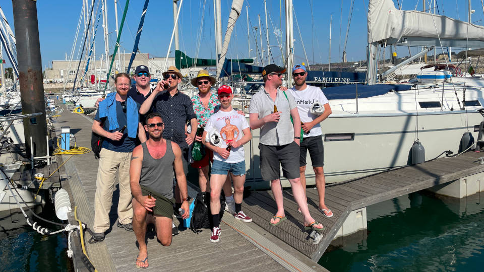Stag do boat party in Lisbon